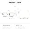 Zonnebrillen Frames Japanese Vintage Simple Curve Square Pure Titanium frame Art Casual Men Women Optical Masunaga -bril hetzelfde ontwerp