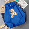 Street Lucky Teddy Bear Selfie Swag Girl Funny Sweatshirt Female Hipster Fleece Hoody Crewneck Hoodies Fashion Oversize Pullover Tops