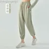 Desginer Als Yoga Aloe Pant 가을/겨울 스포츠 여성 소프트 멍청한 공기 레이어 레깅스 댄스 훈련 느슨한 편안한 바지