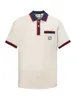 Designer de polos masculin La version correcte est que la marque Gujiacheo ait porté des couleurs contrastées, des chemises GPOLO doubles gpolo simples et lâches V3MK