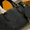 2024 Black Designer Shoulder Bag Cross Body Crossbody Bags Womens Onthe Go White Ladies New Tote Shopping Genuine Leather Circular Zero Wallet