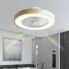 Fan LED Lights Haushalt Modernes einfaches Schlafzimmer Restaurant Unsichtbarer Kronleuchter lebender Esstisch Bescheidene Deckenlampen für Raum