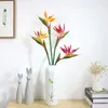 Fleurs décoratives 1pc Birgure de fleur artificielle de paradis Fausse plante Silk Strelitzia Reginae Simulation Home Decor Party Supplies