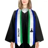 Scarves More Design Graduation Shawl Lesotho Flag & United States Stole Sash Honor Study Aboard International Students