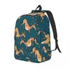 Rugzak Kawaii Greyhound Dog Travel Canvas Women Men School Laptop Bookbag Whippet College Student Daypack Bags
