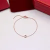 Bracelet de luxe Bracelet Designer Bijoux Party Diamond Pendant Rose Gold Bracelets For Women Fancy Disch Bijoux Gift278V