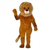 2024 Vuxen storlek Lion Mascot Costume Carcher Character Outfits Suit Furry Suits Halloween Carnival Birthday Party Dress