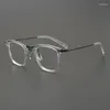 Zonnebrillen Frames Square Acetaatglazen inlijsten Pure Titannium been Women's bril voor mannen brillen