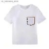 T-shirts kleuterschool jongens zomer witte meisjes t-shirt kinderontwerpster merk boetiek kinderen kleding groothandel luxe top kinderen kleding Q240418