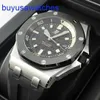 AP pilota polso orologio Royal Oak Offshore Series Guarda il diametro maschile di 42 mm di diametro automatico Meccanico Orologio casual Orologio 15720CN.OO.A002CA.01 NERO