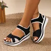 Sandals Women's Casual Slope Bottom Roman Shoes Summer Fashion Ladies Size 12 Womens