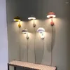 Lampe murale Miroir LED moderne pour chambre de glaçage en marbre tête de lit sans fil Styles antiques