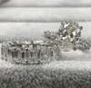 Ringos de cluster Moonso Real 925 Sterling Silver Oval Ring Anel de casamento para mulheres Engajamento Banda de luxo Eternity Jóias Zircona R52391588845