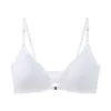 Soutien-gorge sans couture sans fil avant fermeture soutien-gorge dos nu lingerie ajustée push up femmes brassière anti-affaissement sous-vêtements grande taille bralette