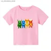 T-Shirts beliebte Verkauf Stumble Jungen T-Shirt Childrens Fun Game Jungen T-Shirt Cartoon Mädchen Kleidung Jungen Sommer Freizeit T-Shirt Kinder Top Q240418