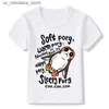 Футболки модная карманная дизайн porg Fun Childrens Fortry For-Fit Childrens War Star Casual футболка для мальчиков и девочек Top Teenagers HKP547 Q240418