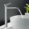 Bathroom Sink Faucets Chrome Bath Faucet Slim And Cold Basin Water Mixer Tap Single Torneira
