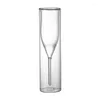 Verres à vin 2 PCS 150 ml Verre murale double flûte Champagne Français French Romantic Wedding Party Cup Restaurant Sherry Gobblet Aperitif