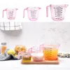 Measuring Tools Plastic Cups Pastry Kitchen Multi Measurement Cooking Tool Measure Container Winemaking Accessories Pink