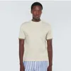 Designer Men T-shirt Loro Mens White Cotton Jersey T-shirt Côtes courtes Tops Tshirts d'été Piana