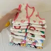 Winter Baby Vesten Fleece Mouwloze jassen voor kinderen Warm jongens Girls Windscheper Cartoon Flower Leuke peuter -waastcoat kleding 240409