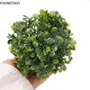 Decorative Flowers Simulate Leave Ball Artificial Plastic Grass Tree 10/15/20cm Green Plant Garden Wedding Event Home Outdoor Decoration