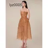 2024 HAUTE Couture Dress Spring/Summer R3d flowe pailletten kant perspectief mesh jurken jurken voor vrouwen 9QKR PQXK