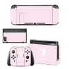 Joysticks Pure Pink Purple Color Protector Sticker Skin for Nintendo Switch NS Console Dock Charger Stand Holder Joycon Controller Vinyl