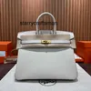 Women Luxury Handbag L High end bag TOGO top layer cowhide and lychee pattern large capacity handbag genuine leather bag
