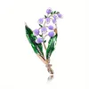 Broches Purple Flower Broche Elegant Suit Accessoire Plant Corsage Pin