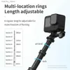 Селфи моноподы Telesin 118/3M Ultra Long Monopod Mount Mount Carbon Fiber Selfie Stick для GoPro Hero 10 9 8 7 6 5 Max Insta360 Osmo Action Camera Y240418