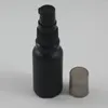 Aufbewahrung Flaschen Verkauf Well Glasflasche Lotion Kosmetische Verpackung 20 ml leerer mattes Schwarz