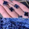 Ontwerper 1to1 Bangle Luxe sieraden Fanjia Nieuw product High Edition 2023 Nieuwe natuurlijke Peter Stone Five Flower Bracelet Dames bladgras Lucky Bracelet
