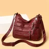 Axelväskor crossbody för kvinnor hög kvalitet pu läder messenger väska flickor 2024 kvinnlig handväska och handväskor
