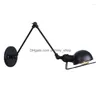 Wall Lamp Modern Style Vintage Lampen Bunk Bed Lights Black Bathroom Fixtures Gooseneck Reading Light Mounted Drop Delivery Home Gar Dh9Es