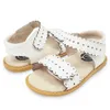 Tipsietes Kinder posey Stil für Mädchen Sandalen Low absatz echte Leder -Enfants Fille Party Kleid Schuhe Kleinkinder Kinder Sommer 240412