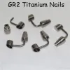 Organização Domless Titanium Nail Universal Titanium Gr2 Nails Junta 10mm 14mm 18mm macho para fêmea para fêmea DAB Rig Bong258k