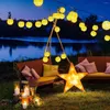 Strings Waterproof Lantern Solar String Fairy Lights 6.5M 30 LED Outdoor Garland Patio Light Power Lamp Christmas For Garden Decor