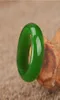 HXC Woman Natural Green Hetian Jade Ring Chinese Jadeite Amulet Fashion Charm Jewelry Hand Carved Crafts Presents for Women Men5377847392525