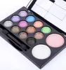 Wholewaterproof Glitter Smoky Eye Shadow Blush Makeup Palette Powder Set 14 Colors5950480