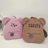 Personalised Womens Girls birthday gift Backpack Plush Toddler for girls Custom Name Small Casual Shoulder Daypack 240407