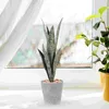 Fleurs décoratives Tiger artificiel Piranha Faux Sansevieria Faux Plants intérieurs Décore simulé Peva Elegant