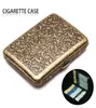 Metalowe pudełko papierosowe dwustronne sprężynowy klips otwarty kieszonkowy za 20 papierosów 9856403