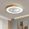 Fan LED Lights Haushalt Modernes einfaches Schlafzimmer Restaurant Unsichtbarer Kronleuchter lebender Esstisch Bescheidene Deckenlampen für Raum