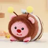 10cm393in loopy Original Cartoon Plush Toy Little Beaver Rock Anime Kawaii Doll Keychain Pendant Ornamental Kids Gifts 240418