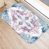 Tapijten Woonkamer Leermes kleurrijke marmeren roze mandala anti-slip woning decoratieve keukenvloer tapijt toegangsmat in hal 48232