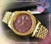 Famous Three Stiches Watches for Men Women Day Date Time Quartz Chronograph clock diamonds ring dot president calendar bracelet wristwatch first star choice gifts