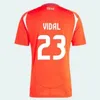 Chili 24/25 Soccer Jerseys Kids Kit 2025 Nationaal Team voetbalshirt Home Red Away White Full Set Men Camiseta 2024 Copa America Alexis Vidal Fans