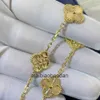 Designer 1to1 Bangle Luxury Jewelry Fanjia Lucky Four-leaf clover Bracelet with 18k Rose Gold Plating