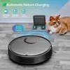 Robot odkurzacze Goovi T7S robot odkurzacz 2000PA mocne ssanie 2600 mAh Bateria 3In1 Mopping zamiatanie Ssania Smart Home Wsparcie WiFi Y240418